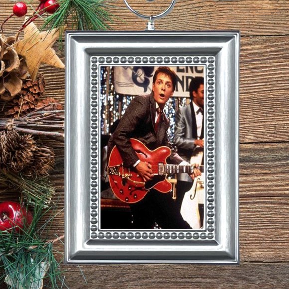 Back To The Future Marty Mcfly Retro Movie Memorabilia Christmas Tree‎ Ornament - Picture 1 of 3